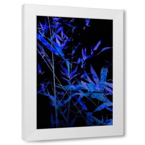 Bamboo at Night II White Modern Wood Framed Art Print by Millet, Karyn