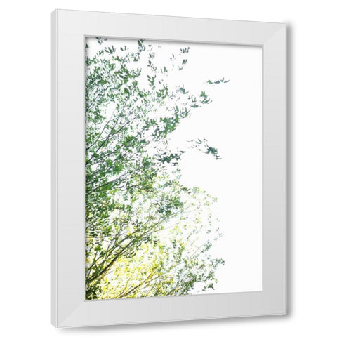 Trees I White Modern Wood Framed Art Print by Millet, Karyn