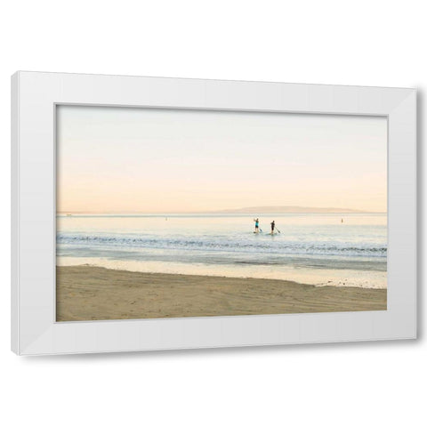 Paddle Board White Modern Wood Framed Art Print by Millet, Karyn