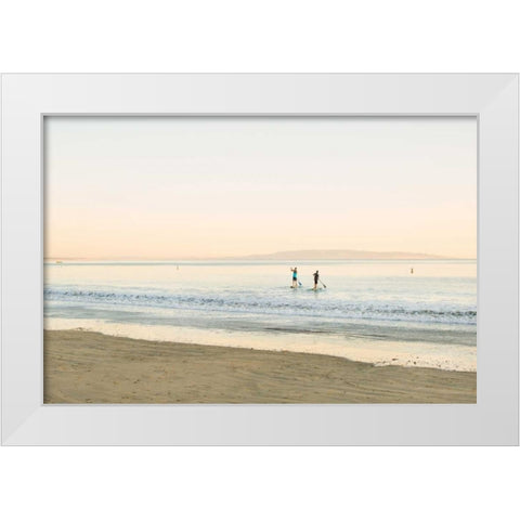 Paddle Board White Modern Wood Framed Art Print by Millet, Karyn