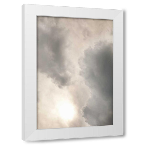 Clouds I White Modern Wood Framed Art Print by Millet, Karyn