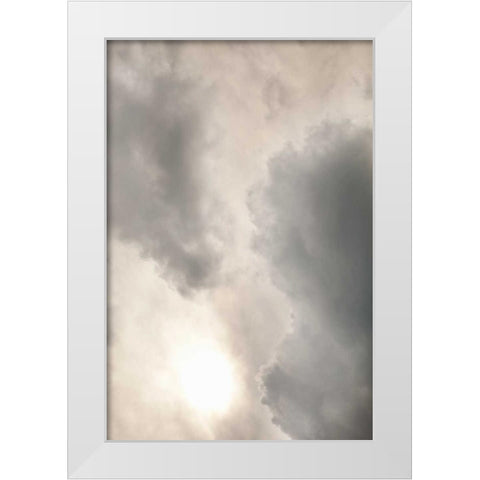 Clouds I White Modern Wood Framed Art Print by Millet, Karyn