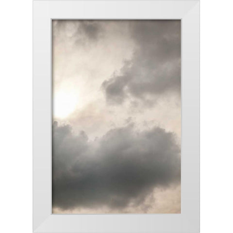Clouds II White Modern Wood Framed Art Print by Millet, Karyn