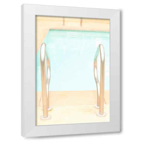 Get in the Pool White Modern Wood Framed Art Print by Millet, Karyn