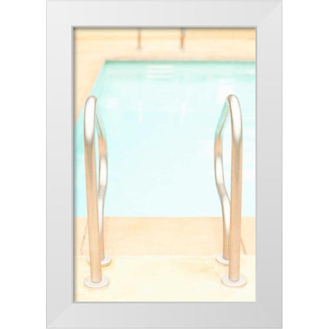 Get in the Pool White Modern Wood Framed Art Print by Millet, Karyn