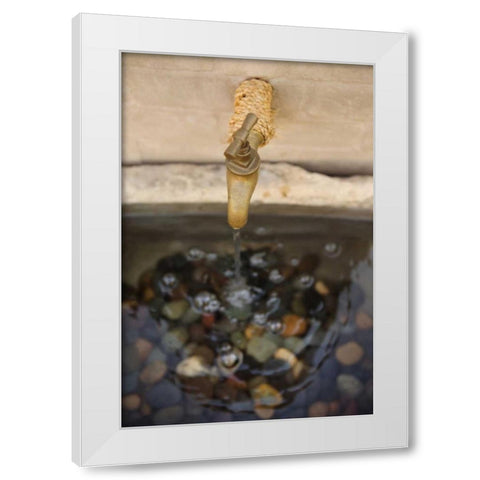 Faucet II White Modern Wood Framed Art Print by Millet, Karyn