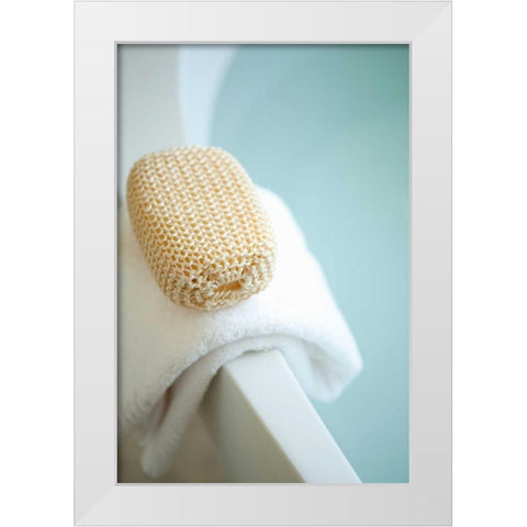 Bath is Ready I White Modern Wood Framed Art Print by Millet, Karyn