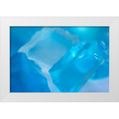 Sea Glass VI White Modern Wood Framed Art Print by Millet, Karyn