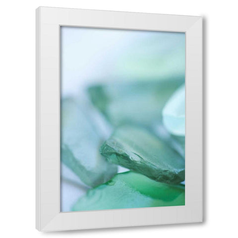 Sea Glass VIII White Modern Wood Framed Art Print by Millet, Karyn