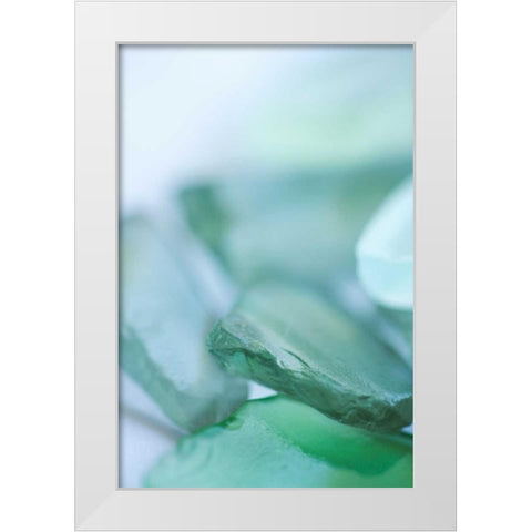 Sea Glass VIII White Modern Wood Framed Art Print by Millet, Karyn
