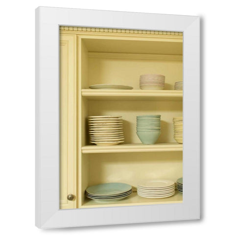 Country Kitchen II White Modern Wood Framed Art Print by Millet, Karyn