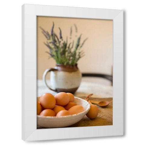 Eggs White Modern Wood Framed Art Print by Millet, Karyn