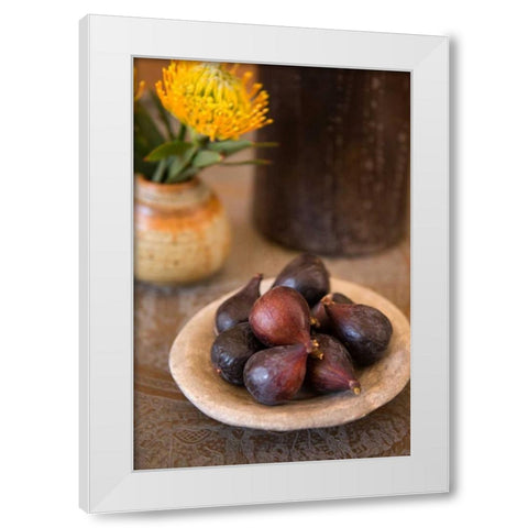Shallots White Modern Wood Framed Art Print by Millet, Karyn