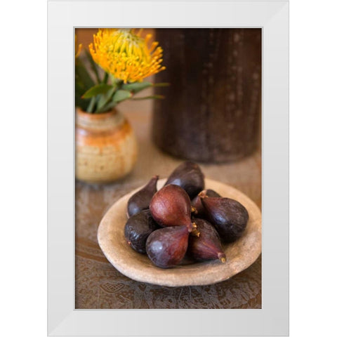 Shallots White Modern Wood Framed Art Print by Millet, Karyn