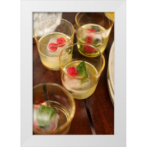 Cocktail II White Modern Wood Framed Art Print by Millet, Karyn