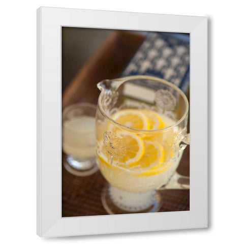 Lemonade White Modern Wood Framed Art Print by Millet, Karyn
