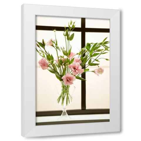 Fresh Cut Flowers I White Modern Wood Framed Art Print by Millet, Karyn
