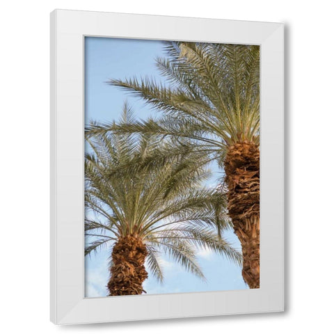 Below the Palms III White Modern Wood Framed Art Print by Millet, Karyn