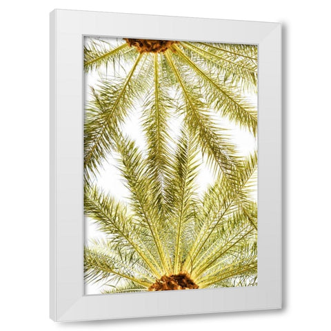 Below the Palms VI White Modern Wood Framed Art Print by Millet, Karyn