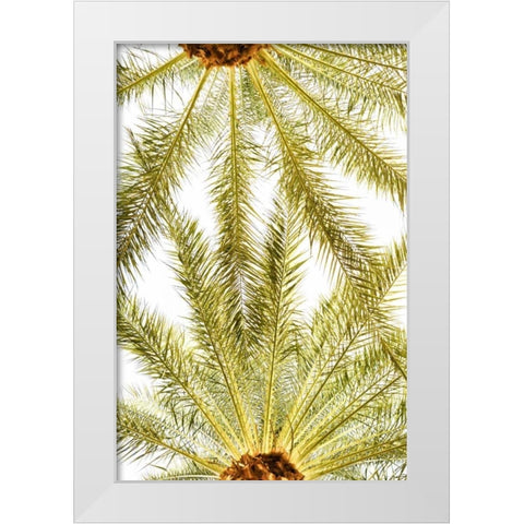 Below the Palms VI White Modern Wood Framed Art Print by Millet, Karyn