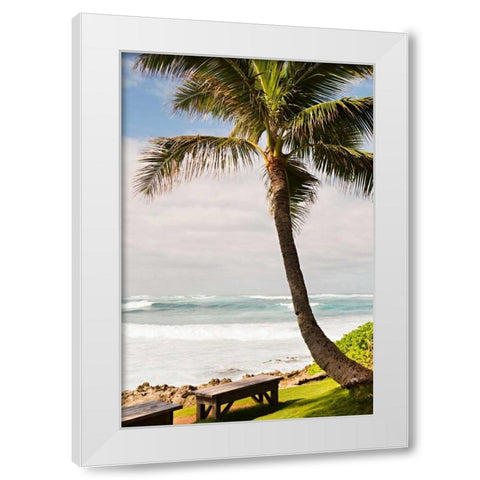 Peaceful Caribbean I White Modern Wood Framed Art Print by Millet, Karyn
