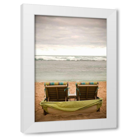 Peaceful Caribbean IV White Modern Wood Framed Art Print by Millet, Karyn