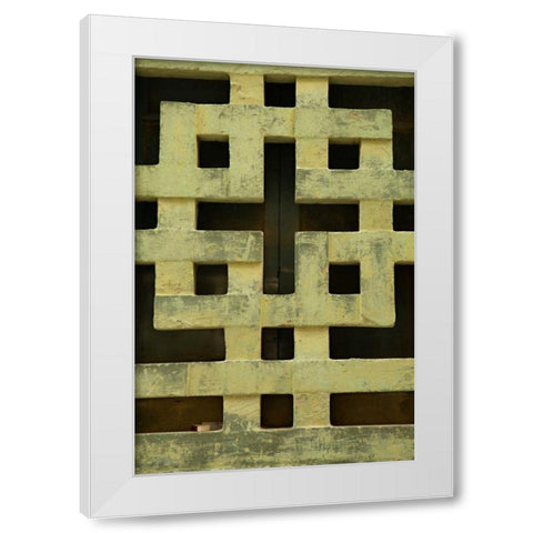 Cuban Ironwork White Modern Wood Framed Art Print by Millet, Karyn