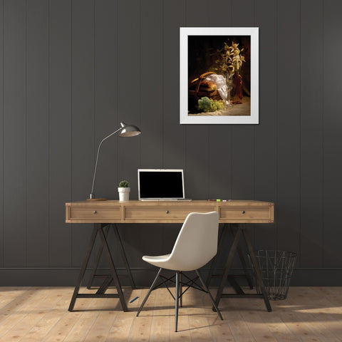 Wine and Romance I White Modern Wood Framed Art Print by McNemar, C. Thomas
