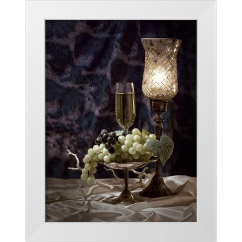 Wine and Romance II White Modern Wood Framed Art Print by McNemar, C. Thomas