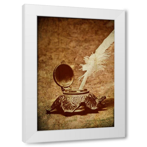 Inkwell II White Modern Wood Framed Art Print by McNemar, C. Thomas