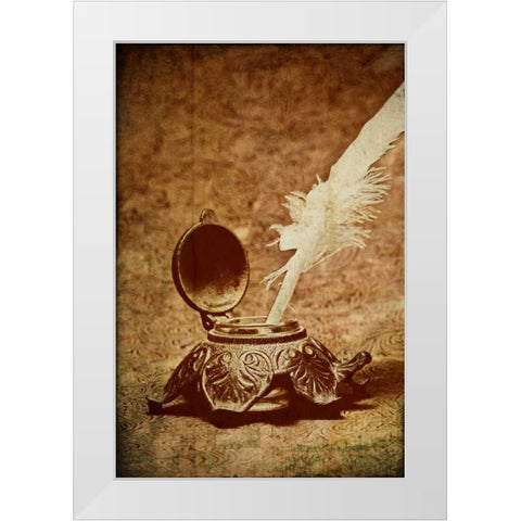 Inkwell II White Modern Wood Framed Art Print by McNemar, C. Thomas