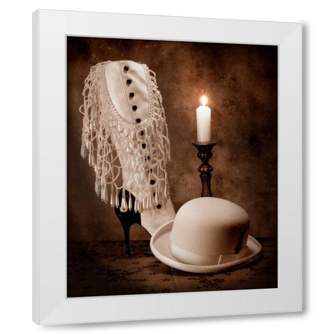 High Society White Modern Wood Framed Art Print by McNemar, C. Thomas