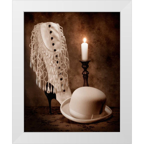 High Society White Modern Wood Framed Art Print by McNemar, C. Thomas