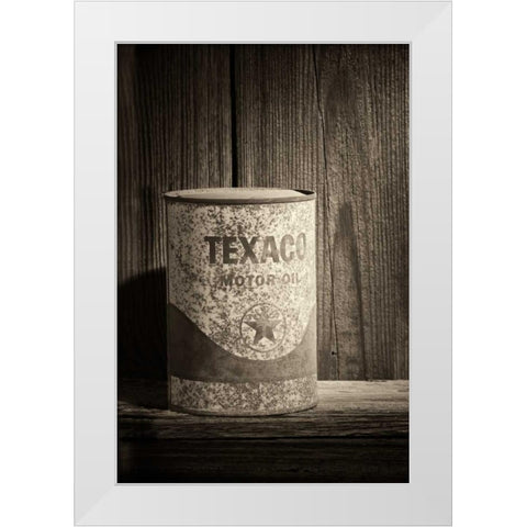Texaco Star White Modern Wood Framed Art Print by McNemar, C. Thomas