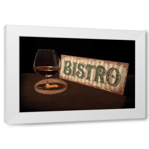 Bistro I White Modern Wood Framed Art Print by McNemar, C. Thomas