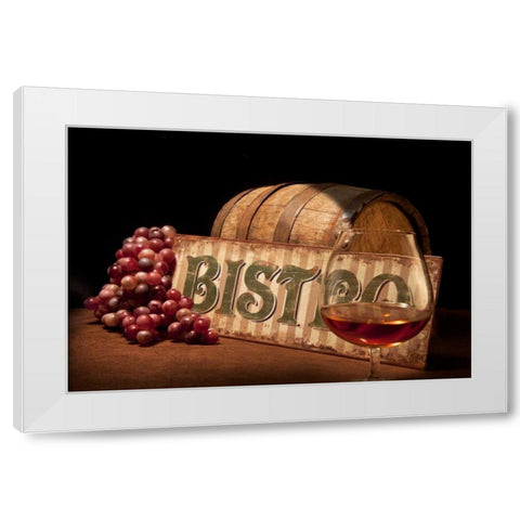 Bistro II White Modern Wood Framed Art Print by McNemar, C. Thomas