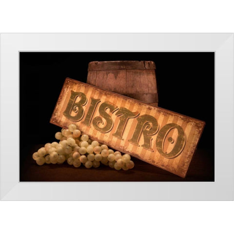 Bistro III White Modern Wood Framed Art Print by McNemar, C. Thomas