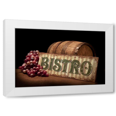 Bistro IV White Modern Wood Framed Art Print by McNemar, C. Thomas
