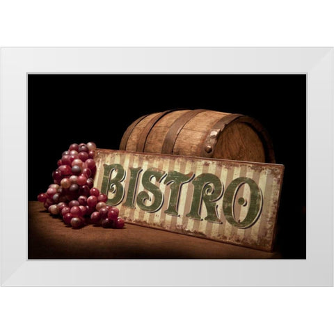 Bistro IV White Modern Wood Framed Art Print by McNemar, C. Thomas