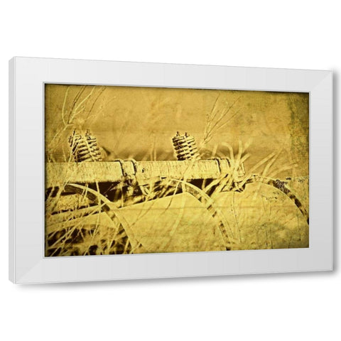 Farm Implement White Modern Wood Framed Art Print by McNemar, C. Thomas