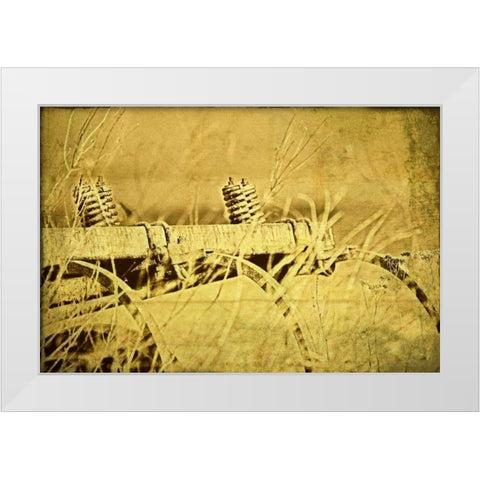 Farm Implement White Modern Wood Framed Art Print by McNemar, C. Thomas