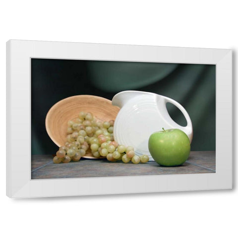 Pitcher with Fruit I White Modern Wood Framed Art Print by McNemar, C. Thomas