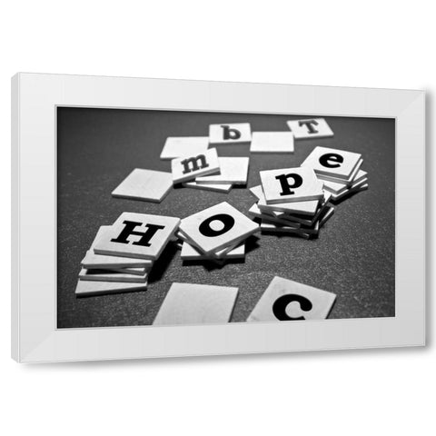 Hope White Modern Wood Framed Art Print by McNemar, C. Thomas