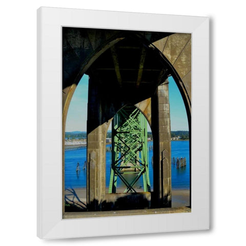 St. Johns Arches I White Modern Wood Framed Art Print by Moore, Brian