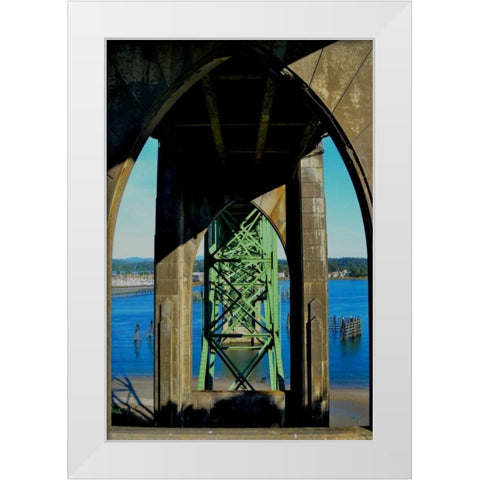 St. Johns Arches I White Modern Wood Framed Art Print by Moore, Brian
