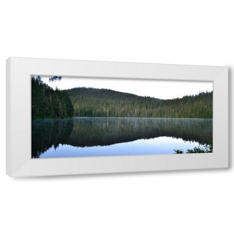 Morning at the Lake V White Modern Wood Framed Art Print by Moore, Brian