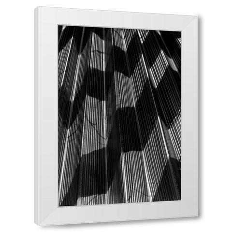 Shadow I White Modern Wood Framed Art Print by Peterson, Lee