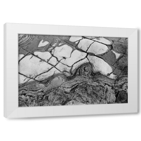 Texture I White Modern Wood Framed Art Print by Peterson, Lee