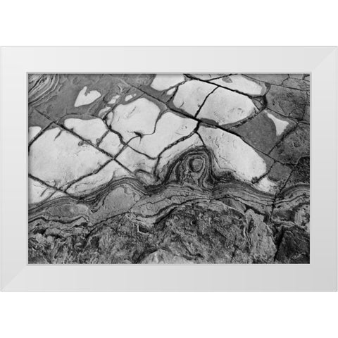 Texture I White Modern Wood Framed Art Print by Peterson, Lee