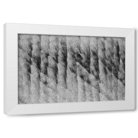 Texture Sand I White Modern Wood Framed Art Print by Peterson, Lee